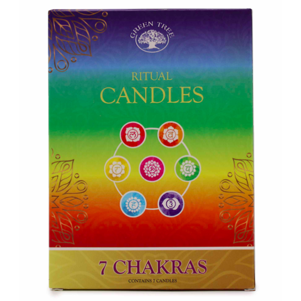 Chime chakra Candle set of 7 